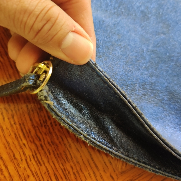 Fossil Metallic blue clutch - Picture 6 of 11